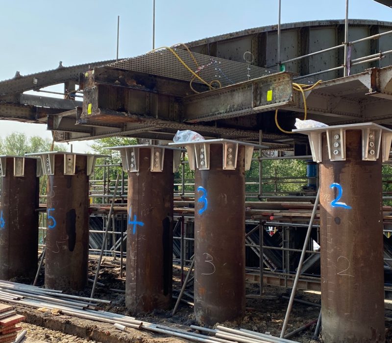 Capped piles at Nuneham Viaduct
